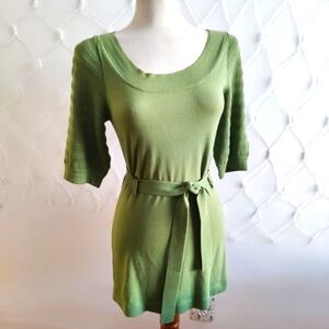 Banana Republic Knit Mini Dress / Sage Green / Small